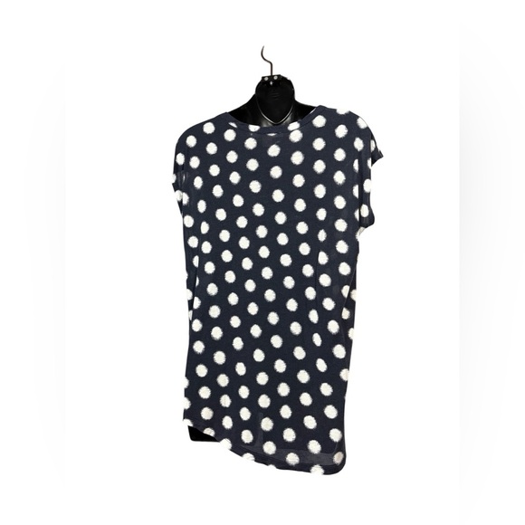 Michael Kors, Polka Dot T-Shirt, Small, Navy And White - Picture 6 of 8